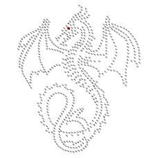 1028-RS Goth Dragon