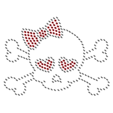 1031-RS Skull With Bow